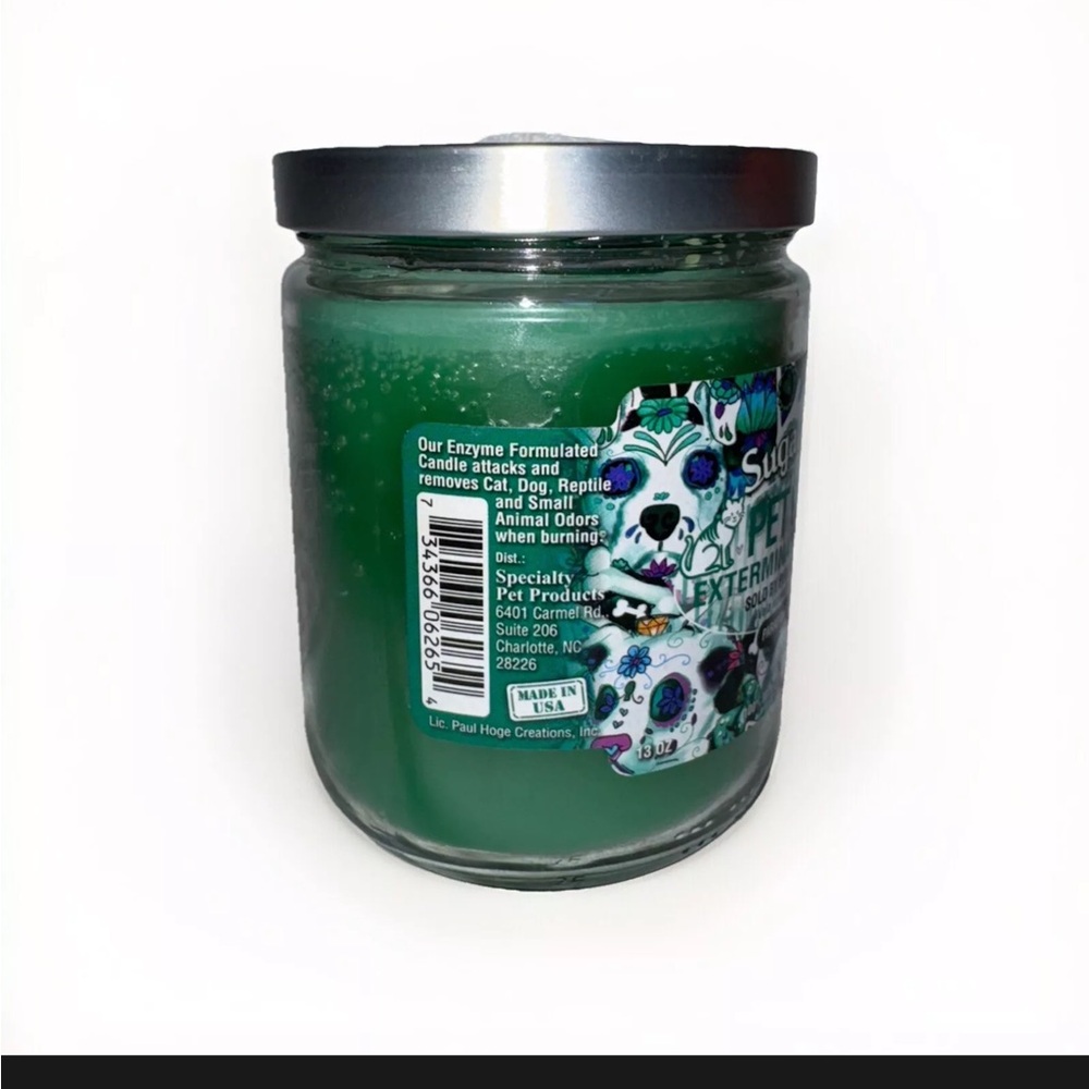 Sugar Skull Pet Odor Exterminator Candle - Picture 4 of 6